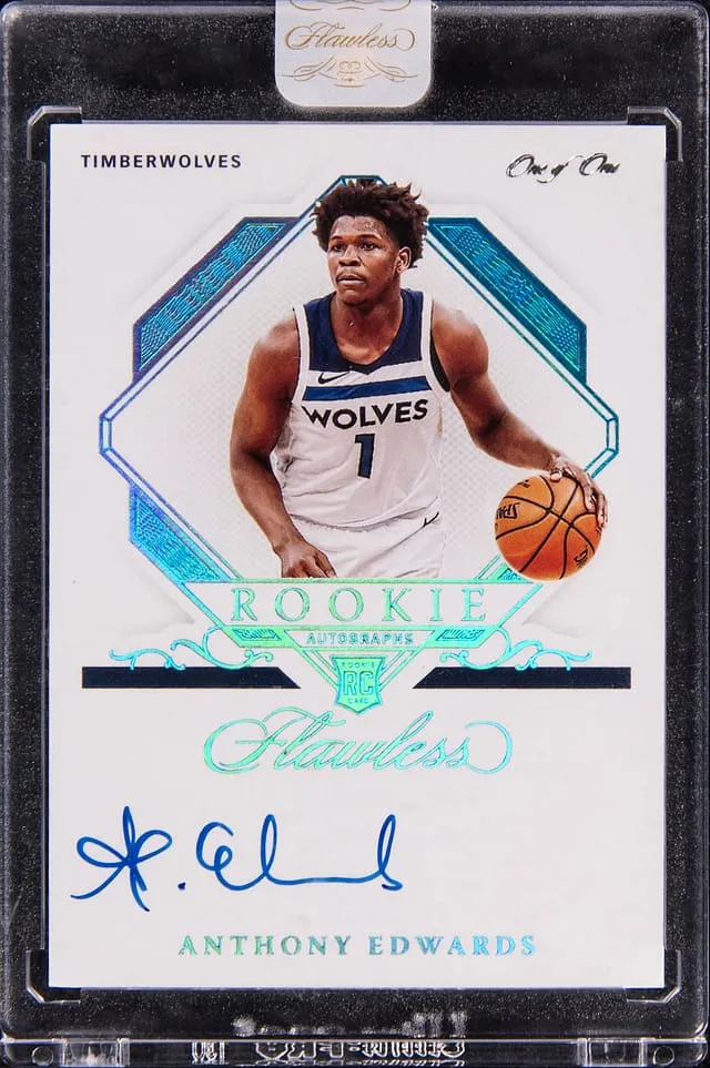Anthony Edwards Flawless Rookie 1/1 Sells for $21K