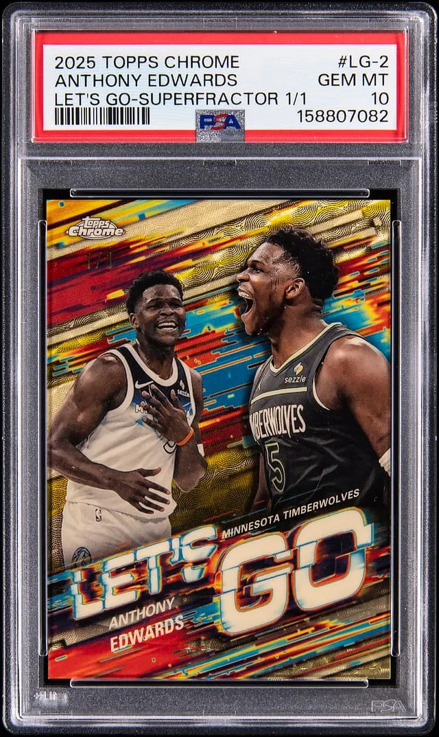 Anthony Edwards 1/1 Let’s Go SuperFractor Sells