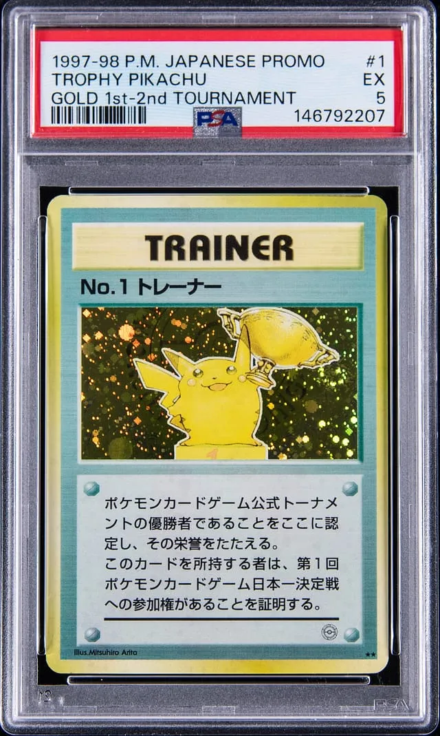 1998 Trophy Pikachu Gold 1st Place Sells for $268K