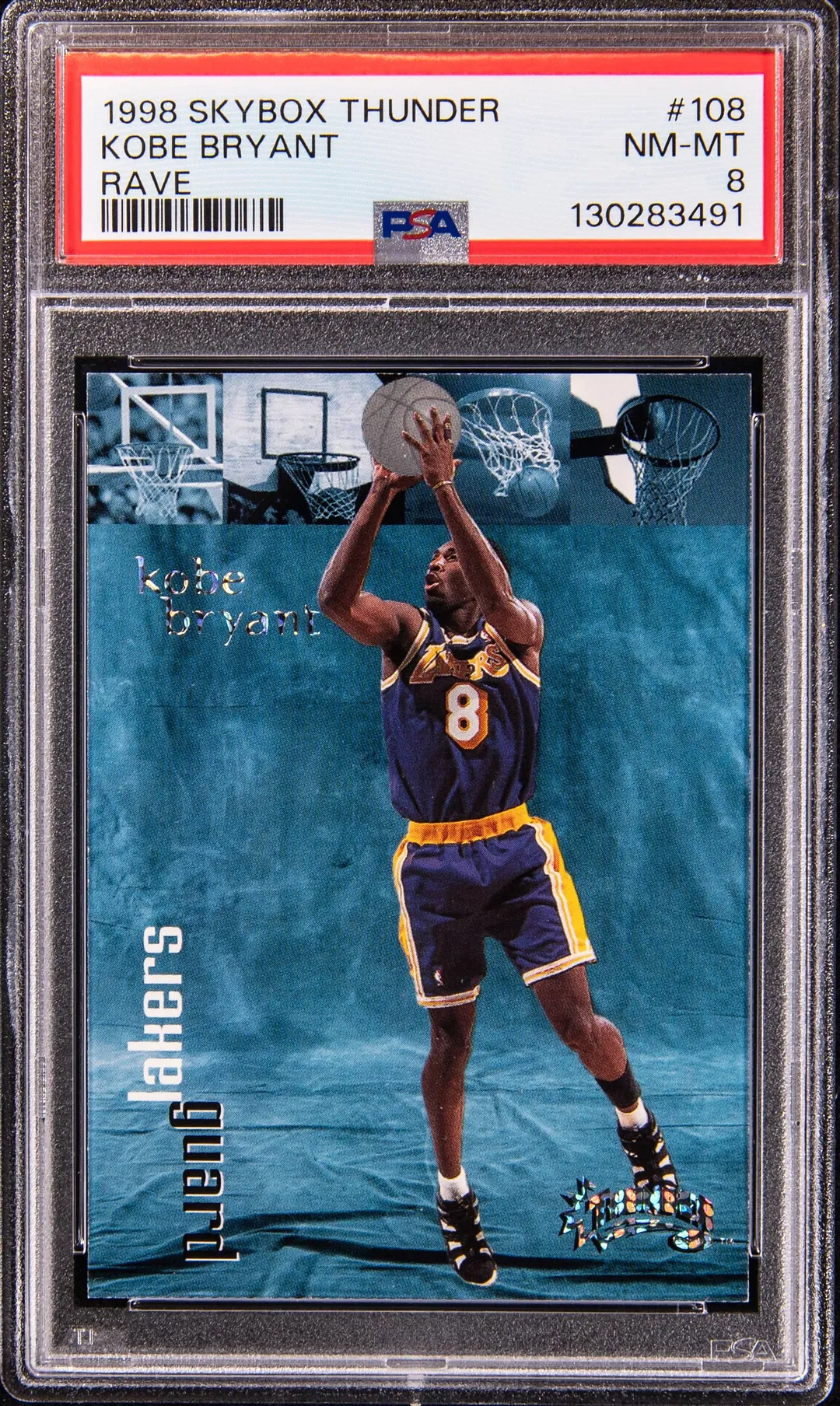 Kobe 1998-99 SkyBox Thunder Rave PSA 8 Sells