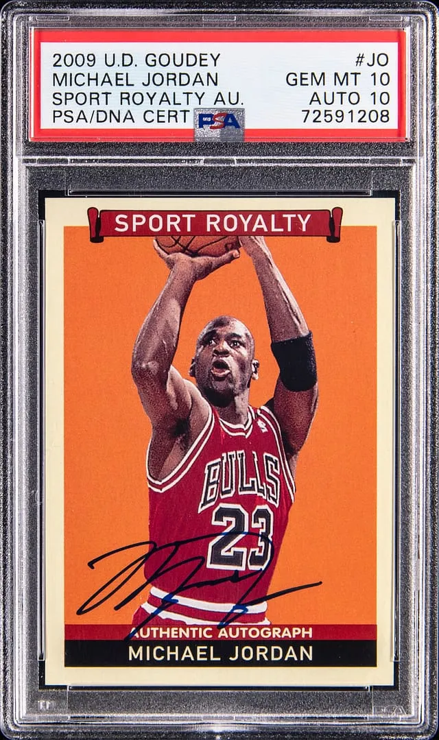 2009 Goudey Michael Jordan Auto PSA 10 Sells for $40K