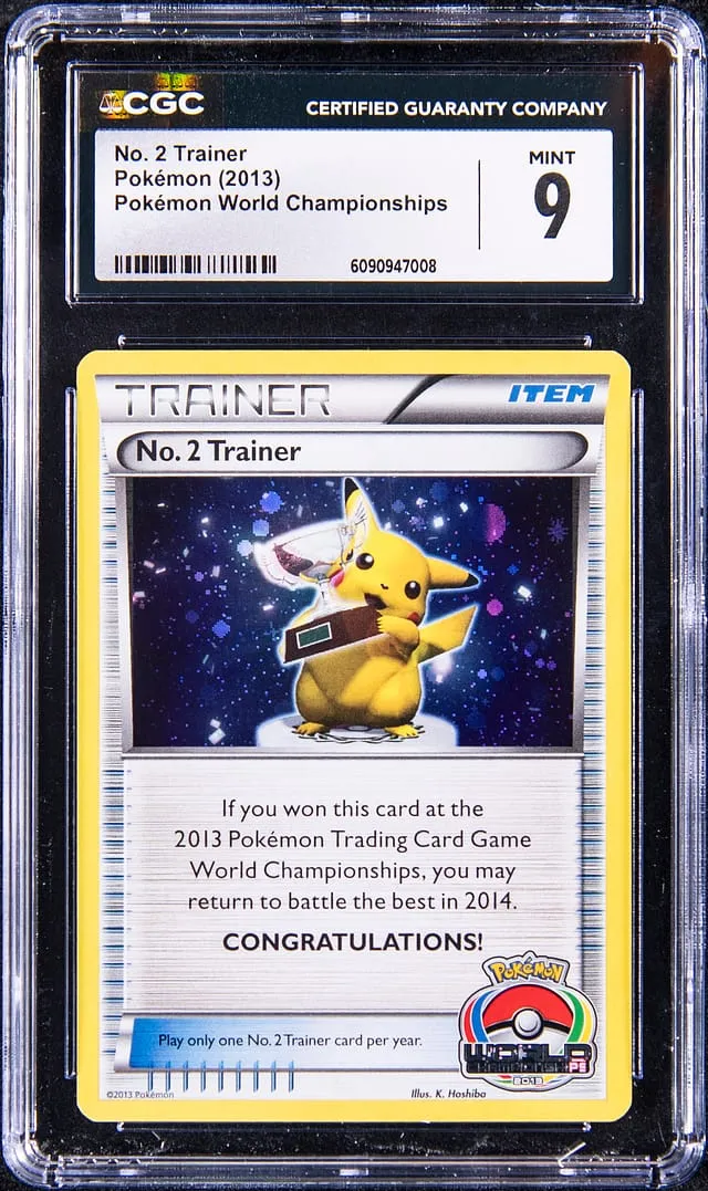 2013 No. 2 Trainer Pikachu CGC 9 sells for $37k