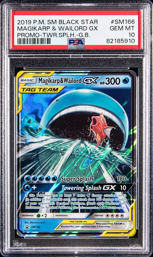 Magikarp & Wailord GX SM166 PSA 10 sells for $37K