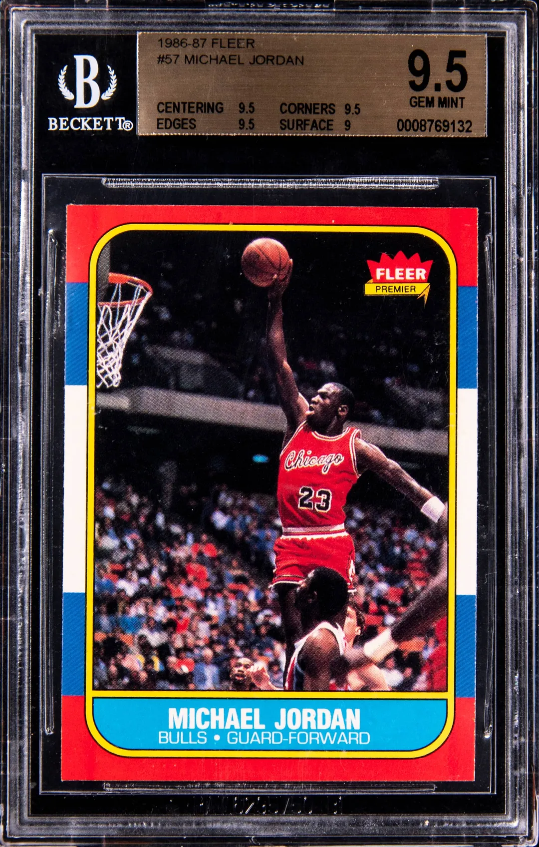 1986-87 Fleer Michael Jordan BGS 9.5 Sells for $40K