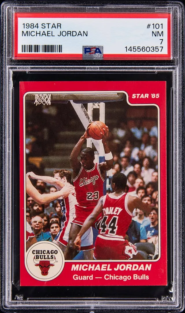 1984-85 Star #101 Michael Jordan PSA 7 sells at Goldin