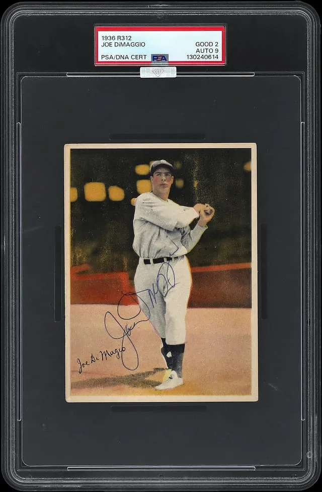 1936 R312 Joe DiMaggio Signed Rookie Sells for $26K