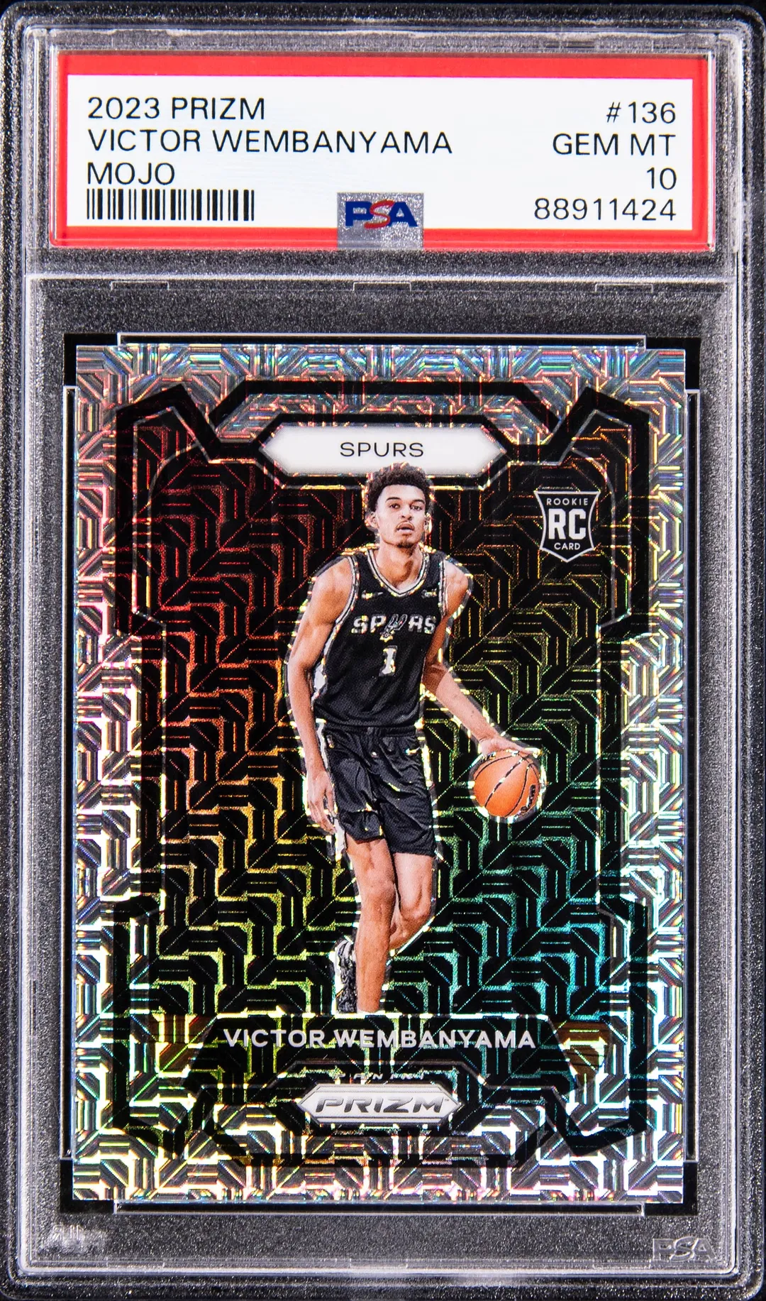 Victor Wembanyama Prizm Mojo PSA 10 Sells for $43K