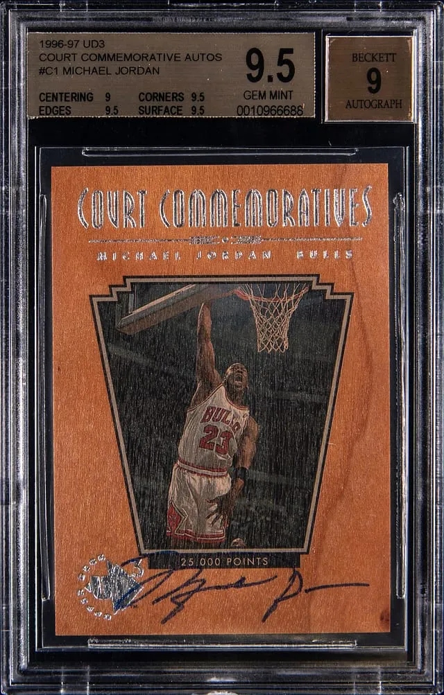 BGS 9.5 1996-97 UD3 Jordan Auto Sells for $79K