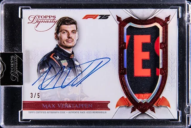 2025 Topps Dynasty F1 Max Verstappen Red /5 Sells