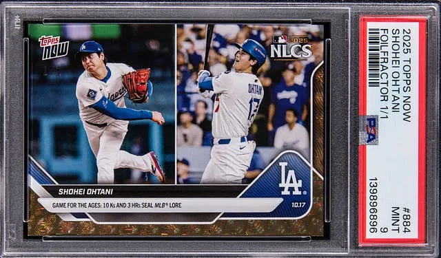 Shohei Ohtani 2025 Topps Now 1/1 FoilFractor Sale