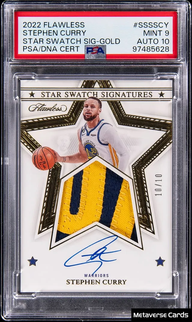 2022-23 Flawless Stephen Curry Gold Auto Patch Sale