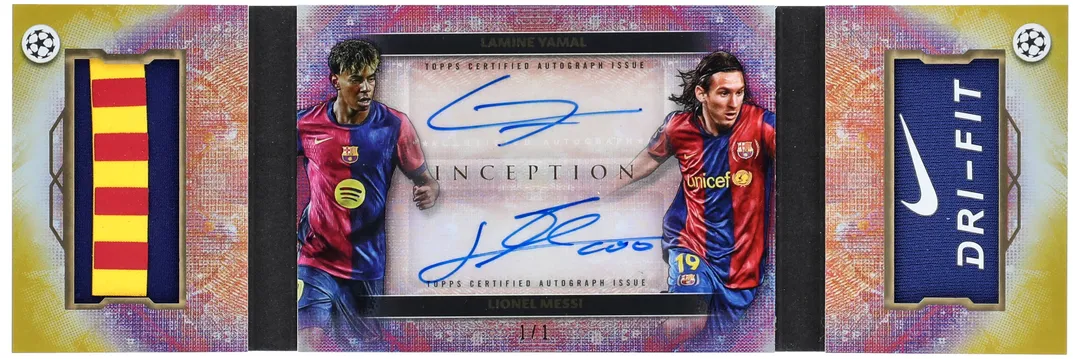 Messi & Yamal 1/1 Dual Patch Auto Sells for $56K