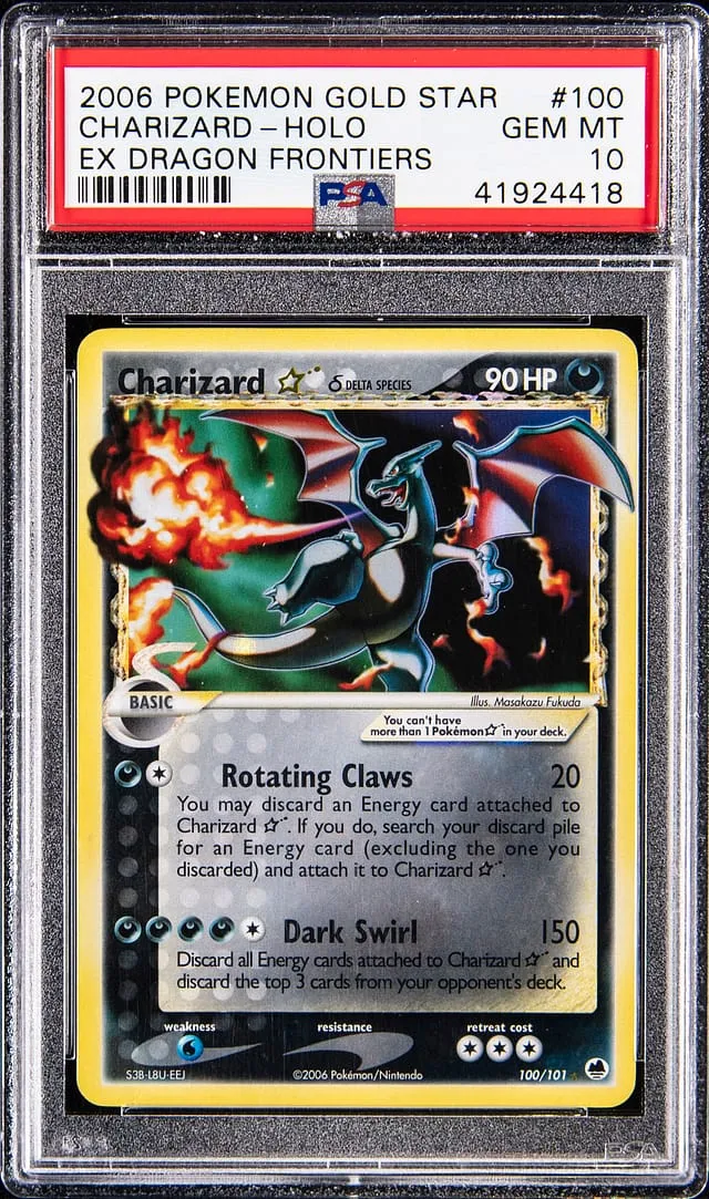 2006 Gold Star Charizard PSA 10 sells for $195,200