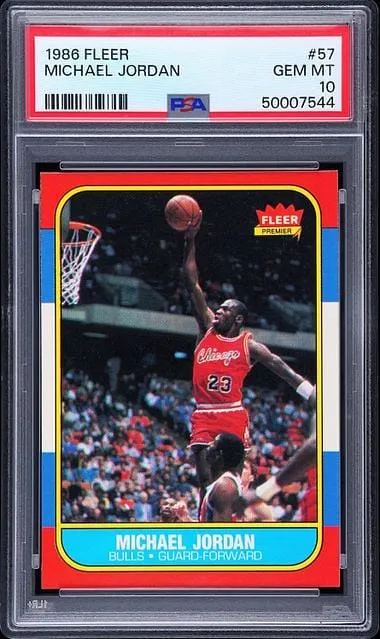 1986 Fleer Michael Jordan Rookie PSA 10 Sells for $268K