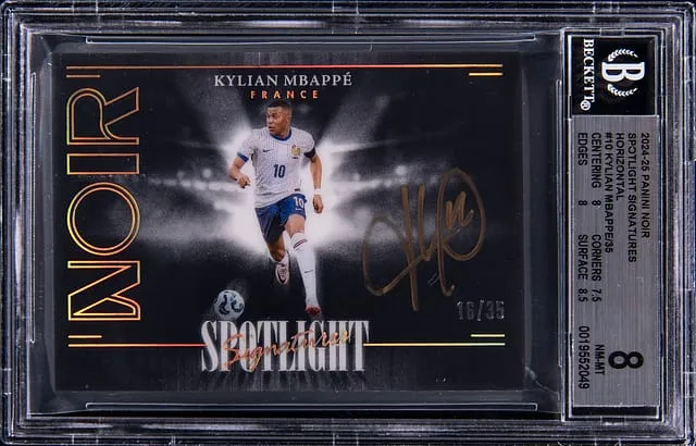 Mbappé 2024-25 Noir Spotlight Auto Sells for $23K