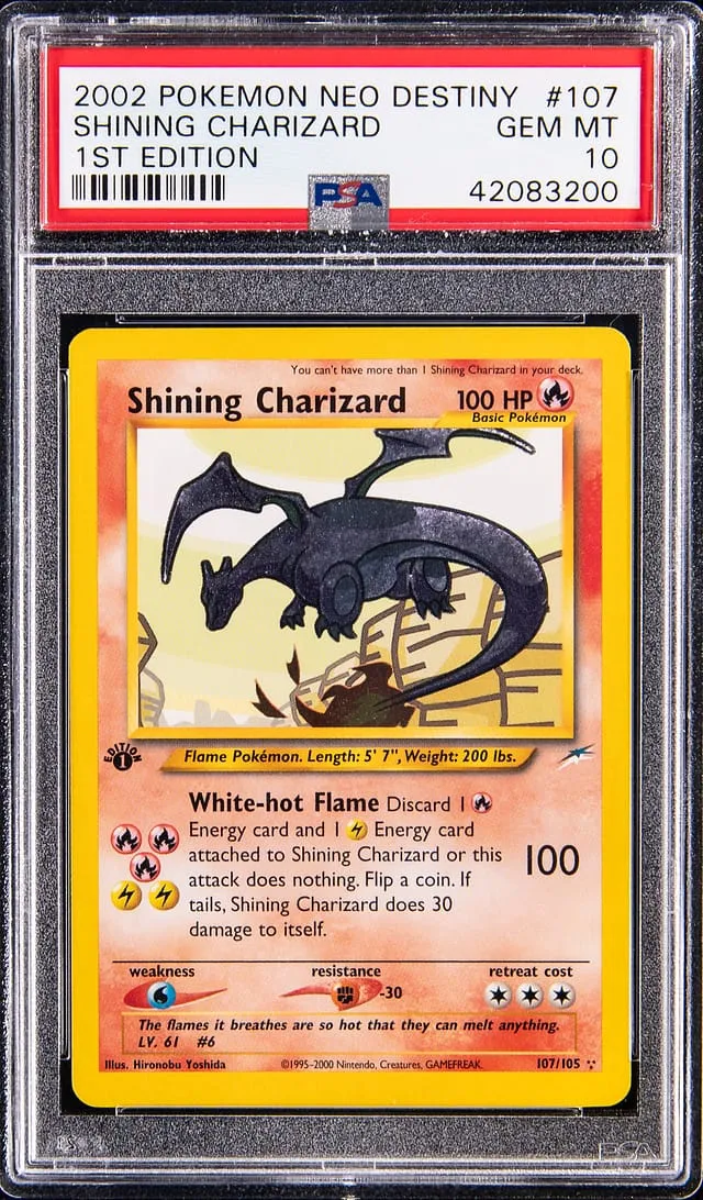 2002 Neo Destiny Shining Charizard PSA 10 Sells Strong