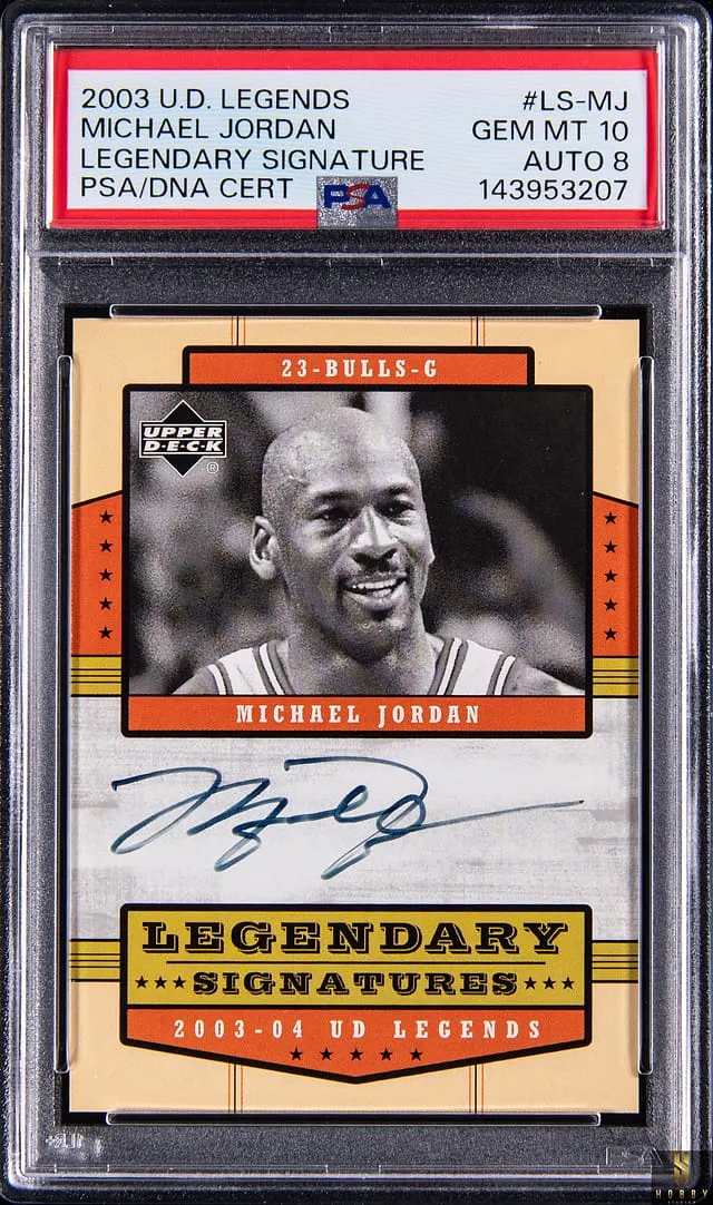 2003-04 UD Legends MJ Auto PSA 10 Sells for $21K