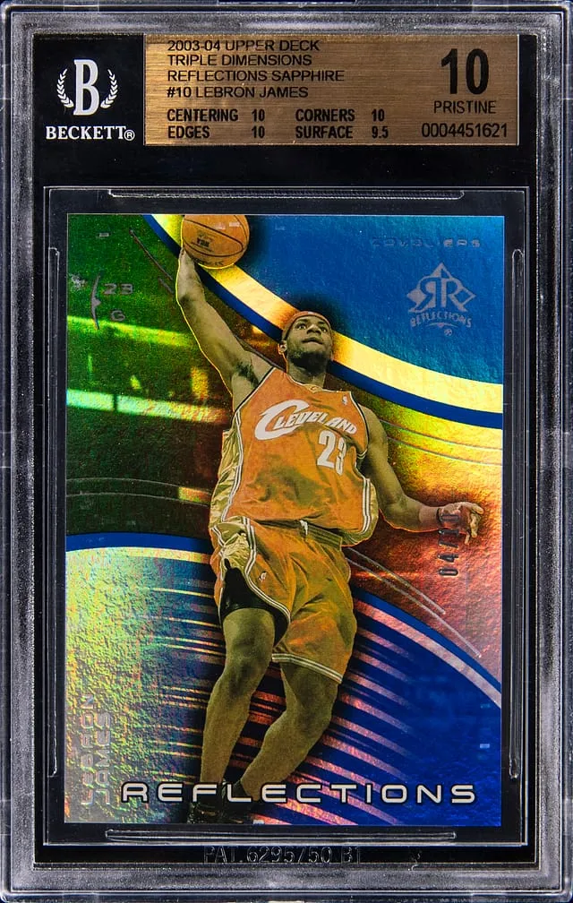 LeBron Reflections Sapphire /10 BGS 10 Sells for $20K