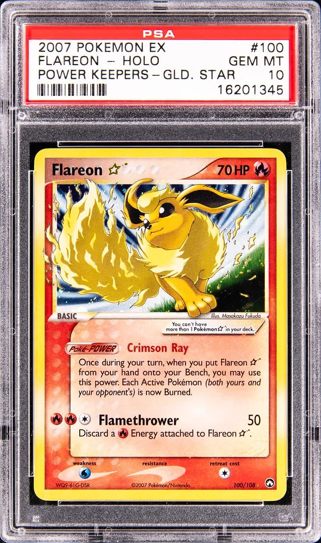 Gold Star Flareon PSA 10 EX Power Keepers Sale