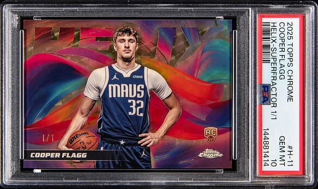 Cooper Flagg Helix SuperFractor 1/1 PSA 10 Sale