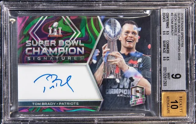 2018 Spectra SB51 Tom Brady Auto /4 Sells for $29K