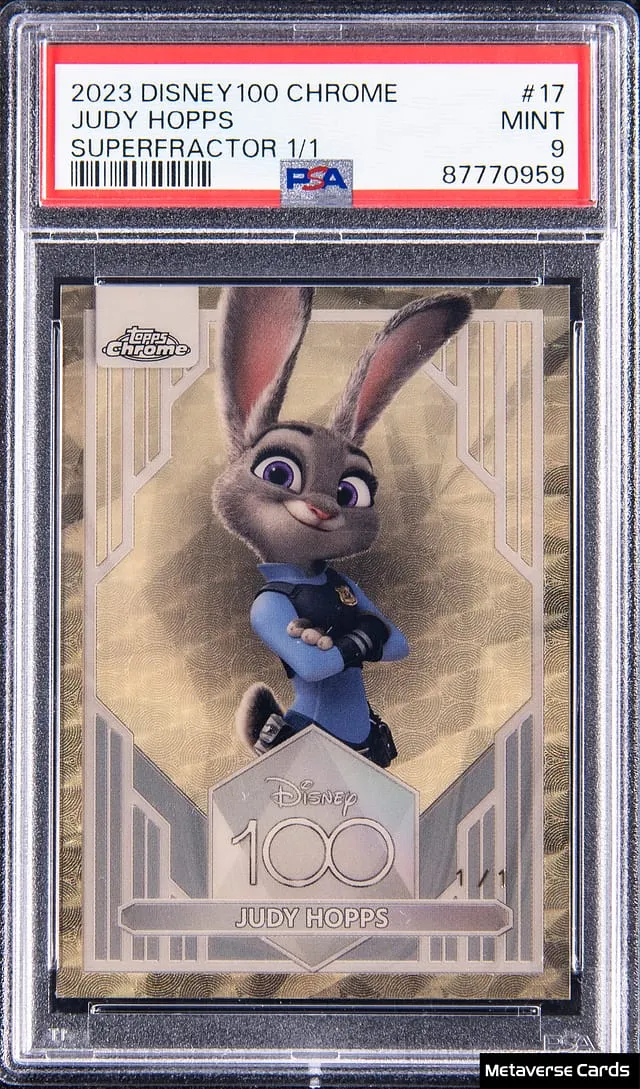 Judy Hopps Disney100 SuperFractor 1/1 Sells for $56K