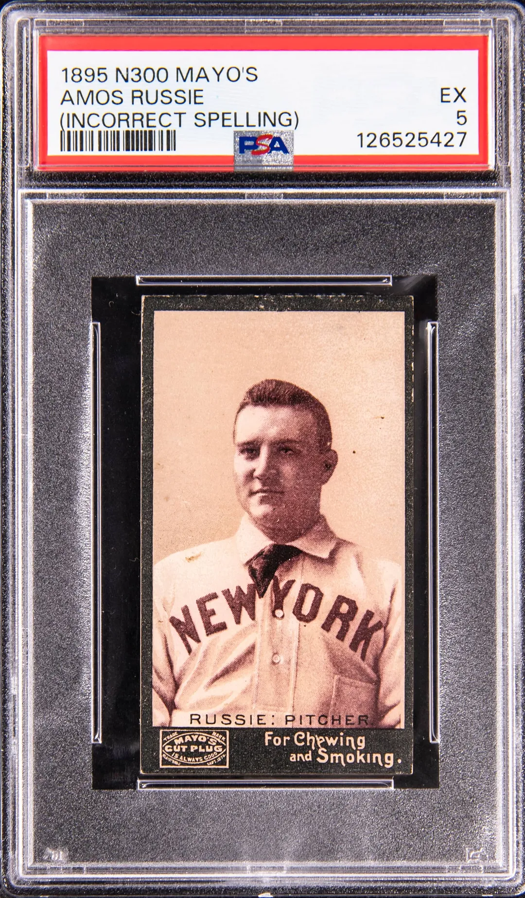 1895 N300 Amos Rusie PSA 5 Mayo’s Cut Plug Sale