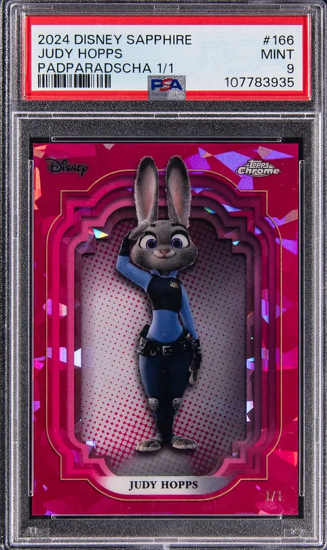 Judy Hopps 1/1 Disney Sapphire PSA 9 Sells for $19k