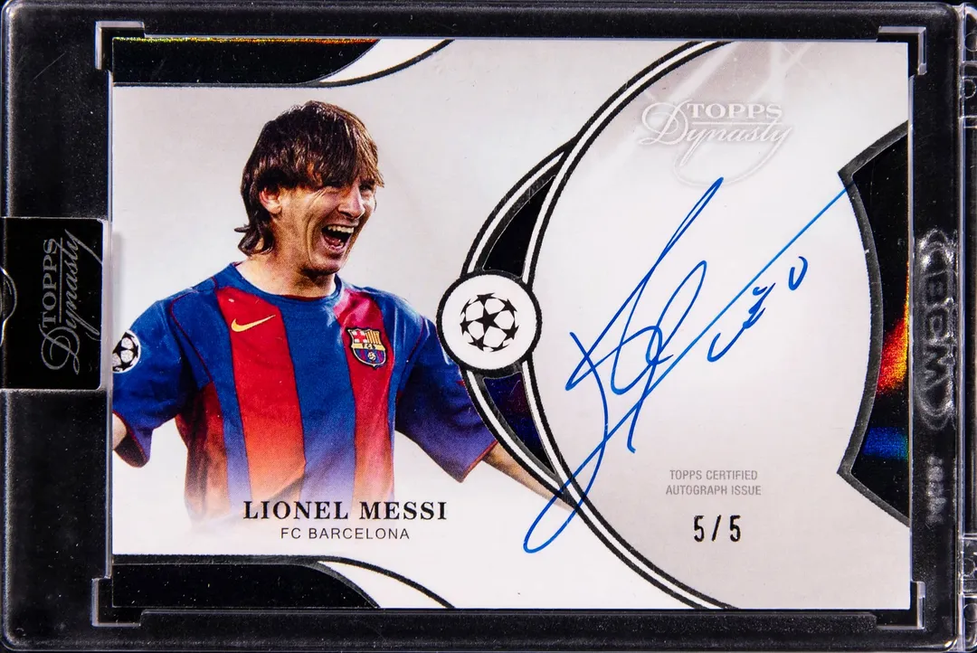 Lionel Messi 2024-25 Topps Dynasty UCC Black /5 Sale