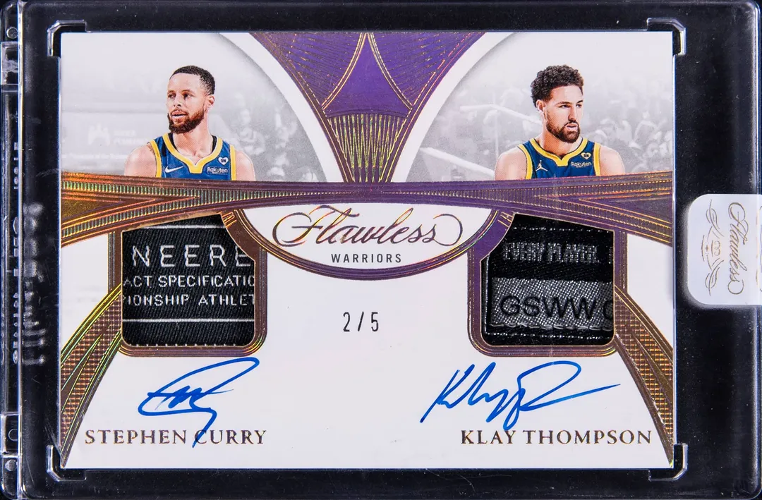 Curry & Klay 2024-25 Flawless Dual Tag Auto Sells