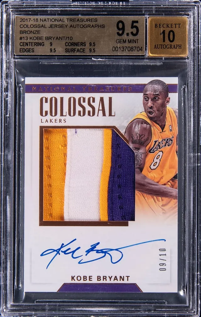 Kobe 2017 NT Colossal Auto Bronze BGS 9.5 Sale