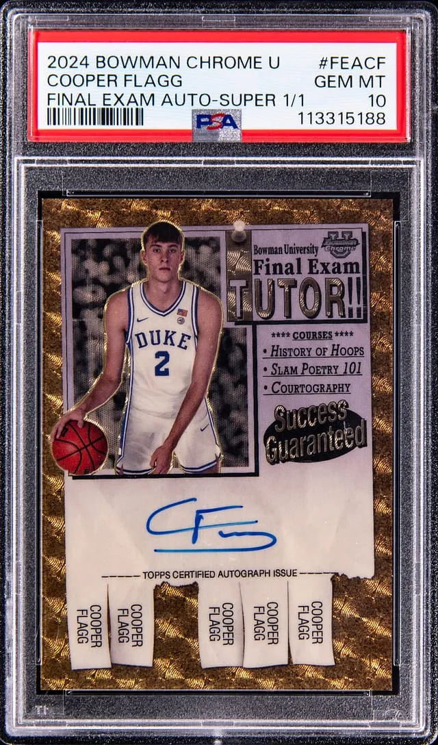 Cooper Flagg 1/1 SuperFractor Auto Sells for $14.6K