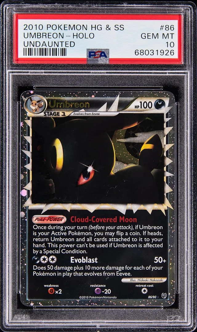 2010 HGSS Undaunted Umbreon PSA 10 Sells for $16K