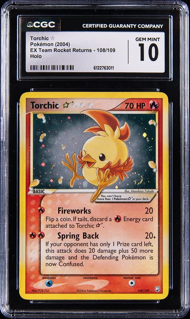 2004 Gold Star Torchic CGC 10 Sells for $53,070