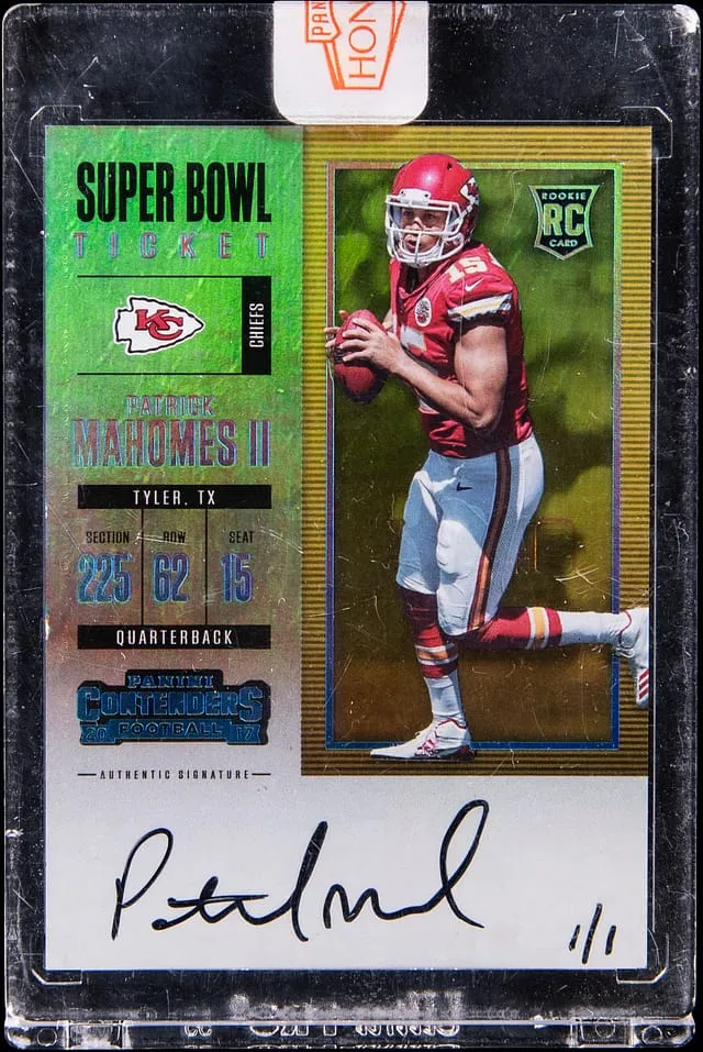 Mahomes Honors 1/1 Contenders Auto Sells for $34K