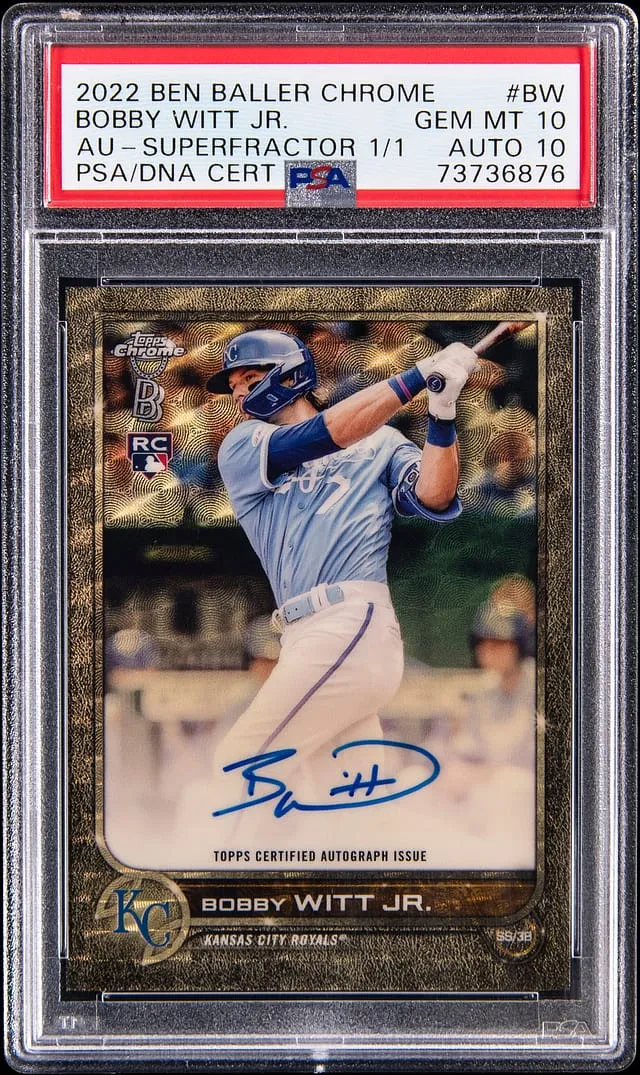 Bobby Witt Jr. 2022 Ben Baller 1/1 Auto Sells for $22K