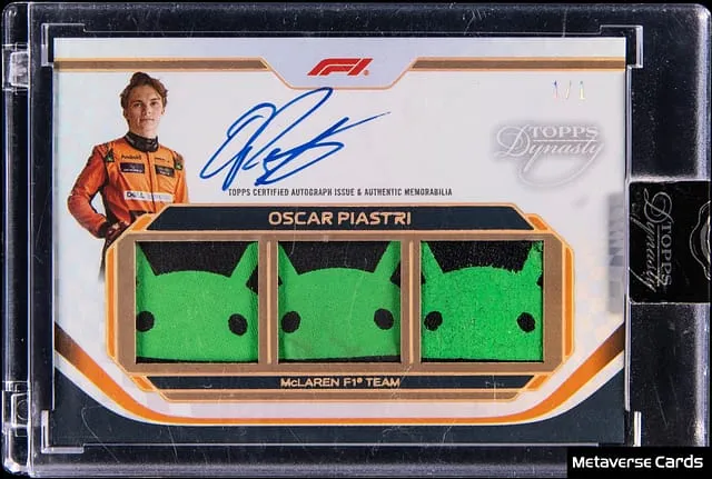 Oscar Piastri 2024 Topps Dynasty F1 1/1 Gold Sale