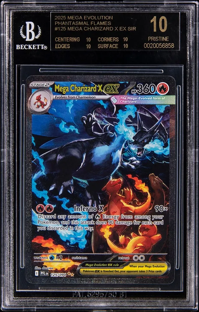 BGS Black Label Mega Charizard X ex SIR Hits $34.9K