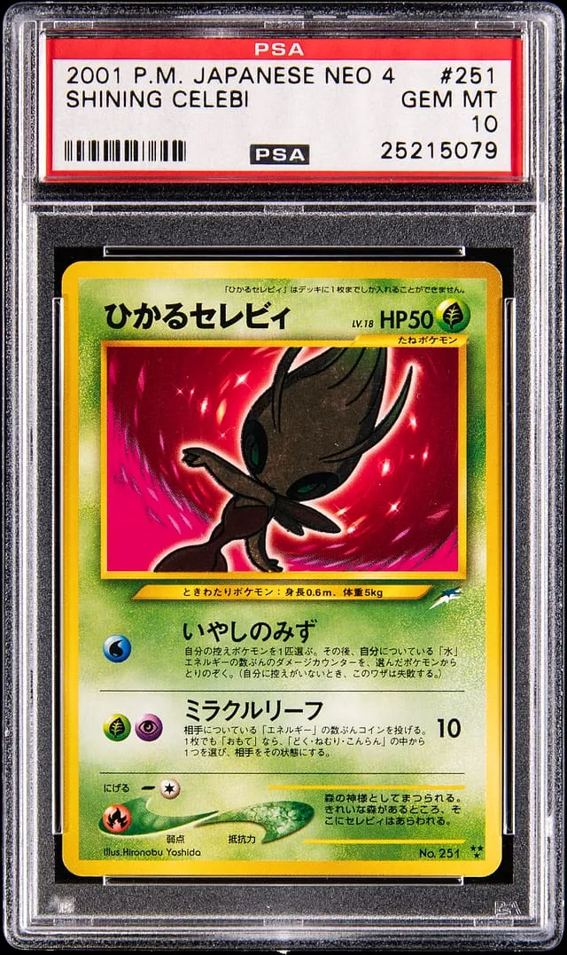 2001 Japanese Shining Celebi PSA 10 sells for $26K