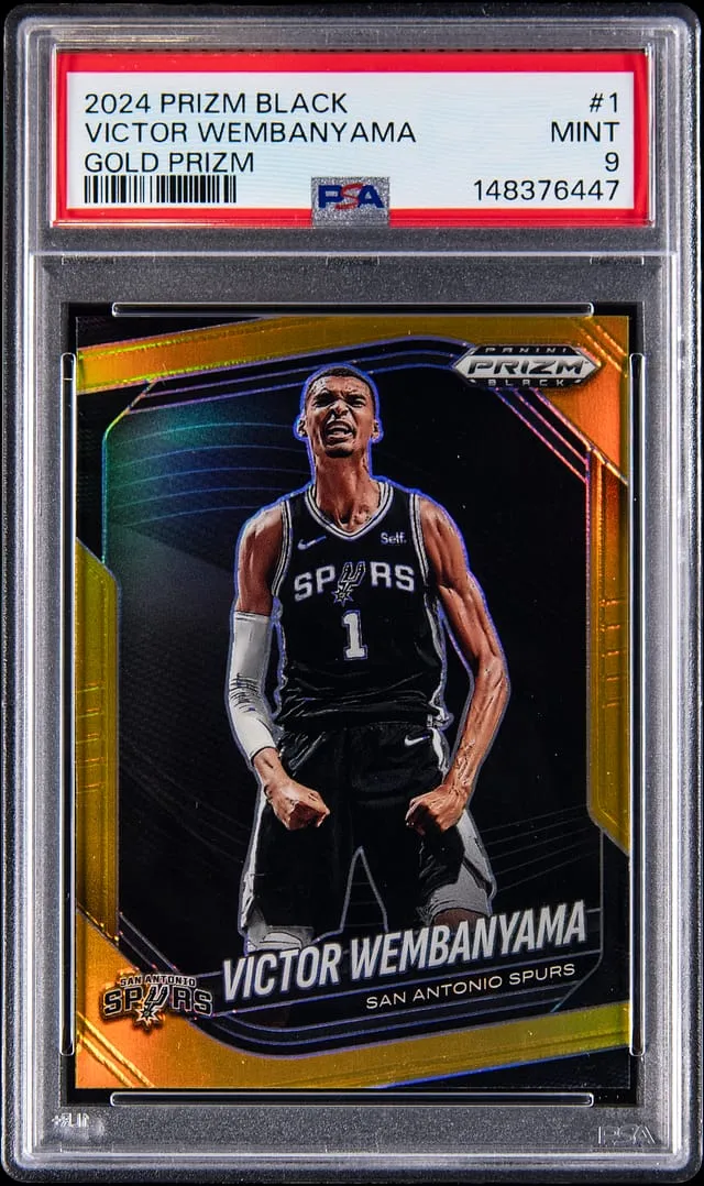 Victor Wembanyama 2024-25 Prizm Black Gold /10 Sale