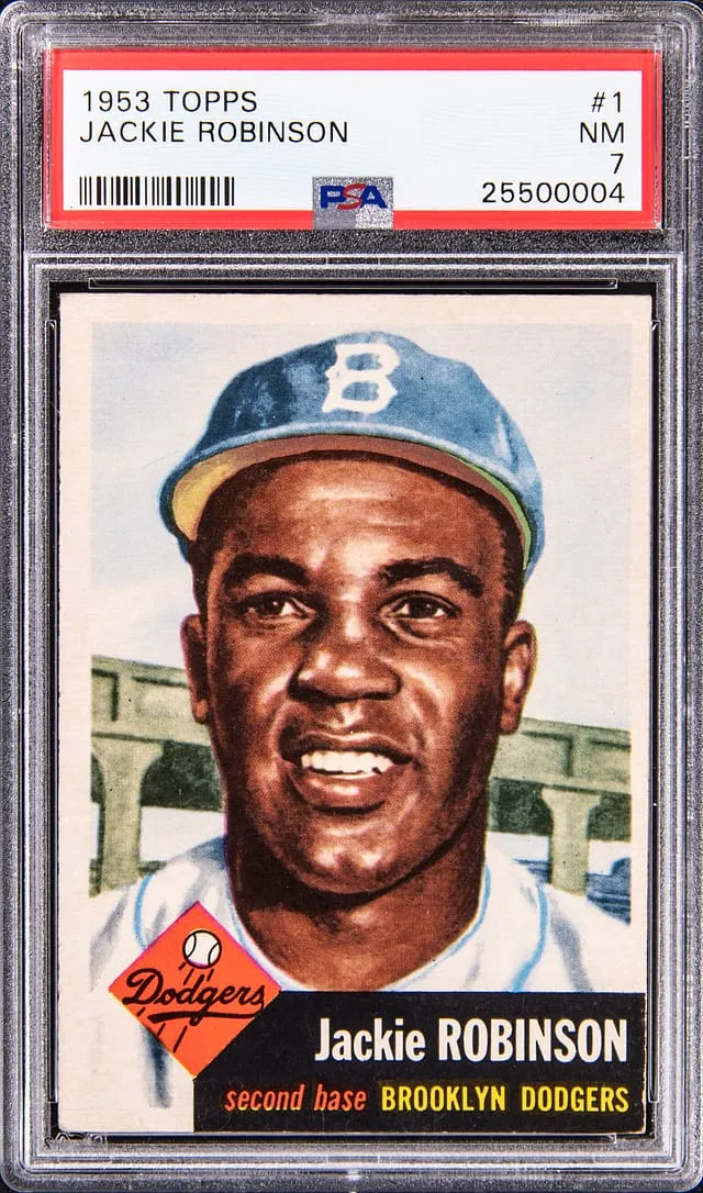 1953 Topps Jackie Robinson PSA 7 sells for $13K
