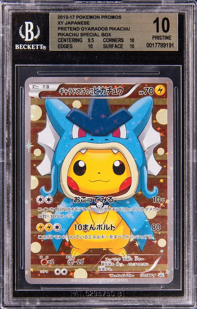 BGS 10 Pretend Gyarados Pikachu Sells for $18.6K