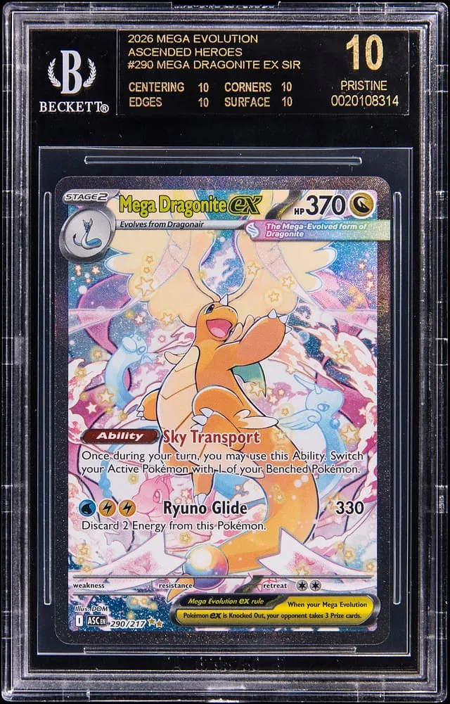 BGS Black Label Mega Dragonite ex SIR Sells for $29k
