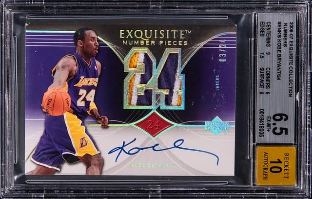 Kobe 2006-07 Exquisite Number Pieces /24 sells for $36K