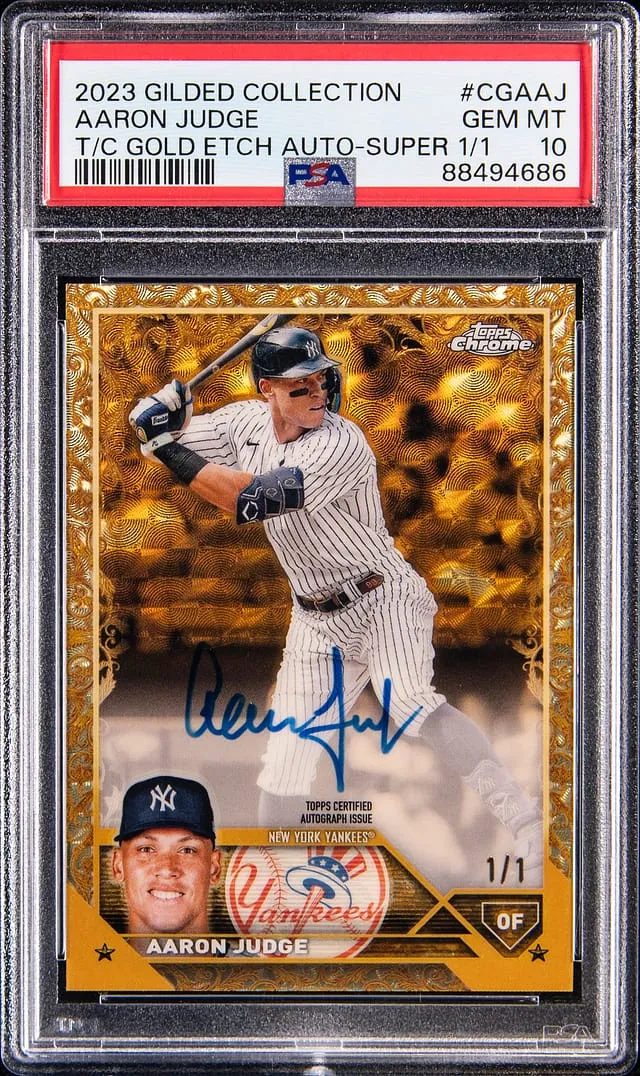 Aaron Judge 2023 Gilded SuperFractor Sells for $47K
