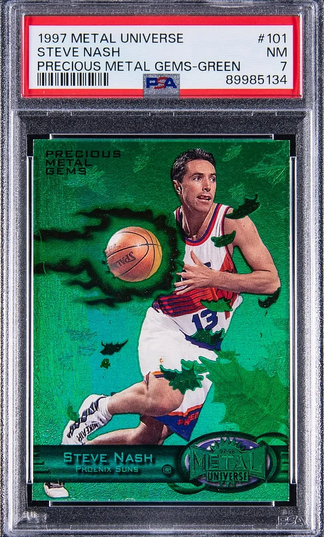 Steve Nash 1997-98 PMG Green PSA 7 Sells for $54,900