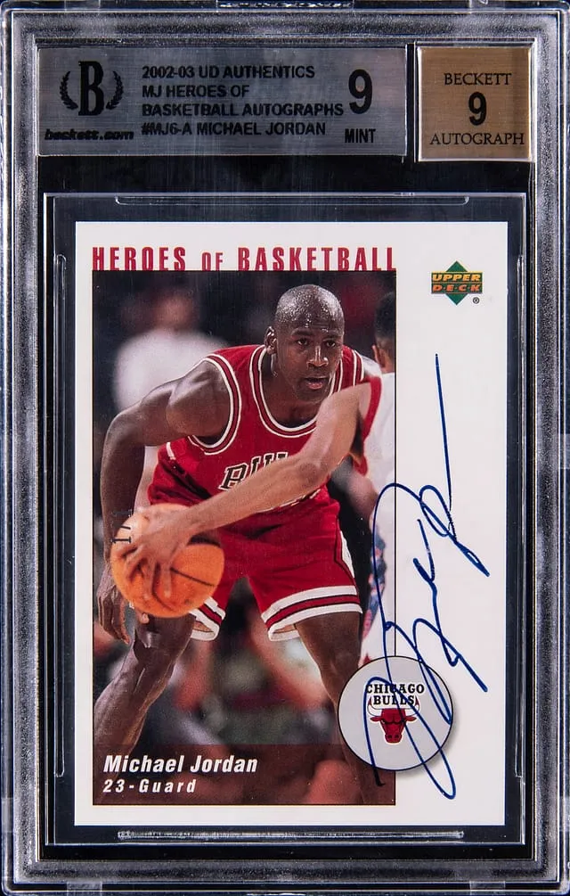 2002-03 MJ Heroes of Basketball 1/1 Auto Sells Big