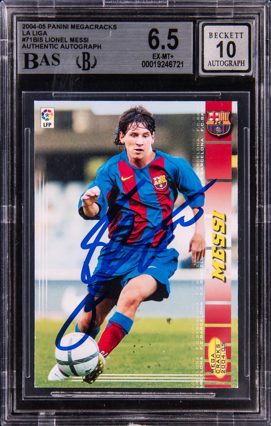 2004-05 Megacracks Messi Signed Rookie Sells for $43K