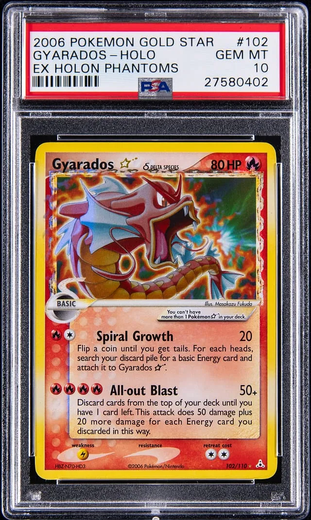 Gold Star Gyarados PSA 10 Sale: EX Holon Phantoms