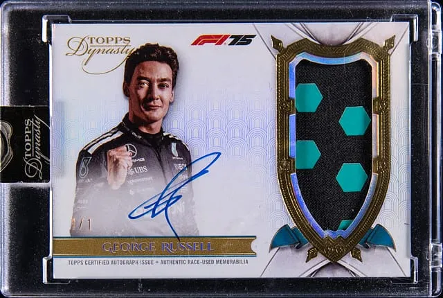 George Russell 2025 Dynasty F1 Gold 1/1 Sells on Goldin